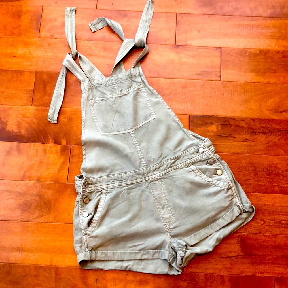 American Eagle Khaki Overall Jumper